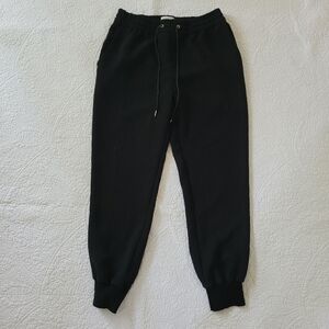 ARITZIA Wilfred Black Buffon Pant Cuffed Ankle Jogger Trousers Size XS